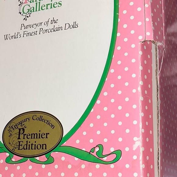 In Box Porcelain Doll in Pink Dress “A party for Sarah” - Picture 8 of 8